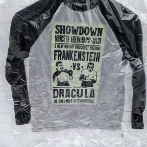 Frankenstein versus Dracula kids long sleeve tee